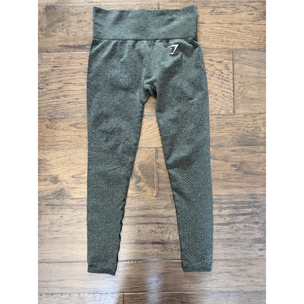 Gymshark‎ Vital Seamless Leggings Forest Green Marl High Waisted